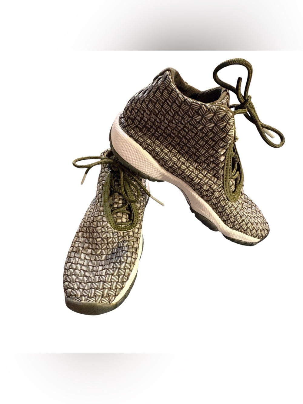 Nike Air Jordan Future Olive GS 656504-305 Woven Sneakers Youth 4.5Y NWOB